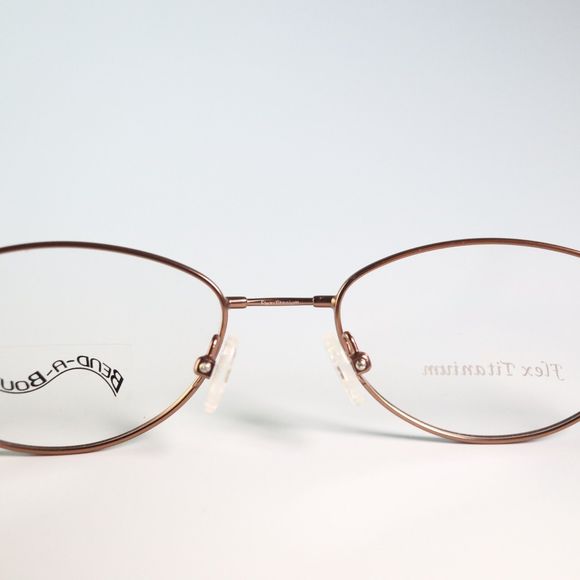 Bend-a-Bout Flex Titanium hinges eyeglasses golden frame 51-17 135 Champagne N14 - Picture 4 of 11